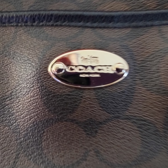 Coach Black and Brown Signature Tote - Picture 3 of 5